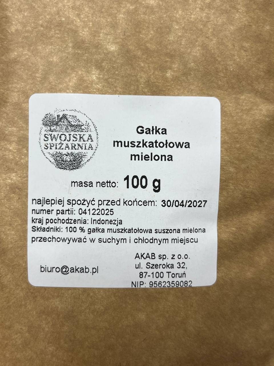 Gałka Muszkatołowa Mielona