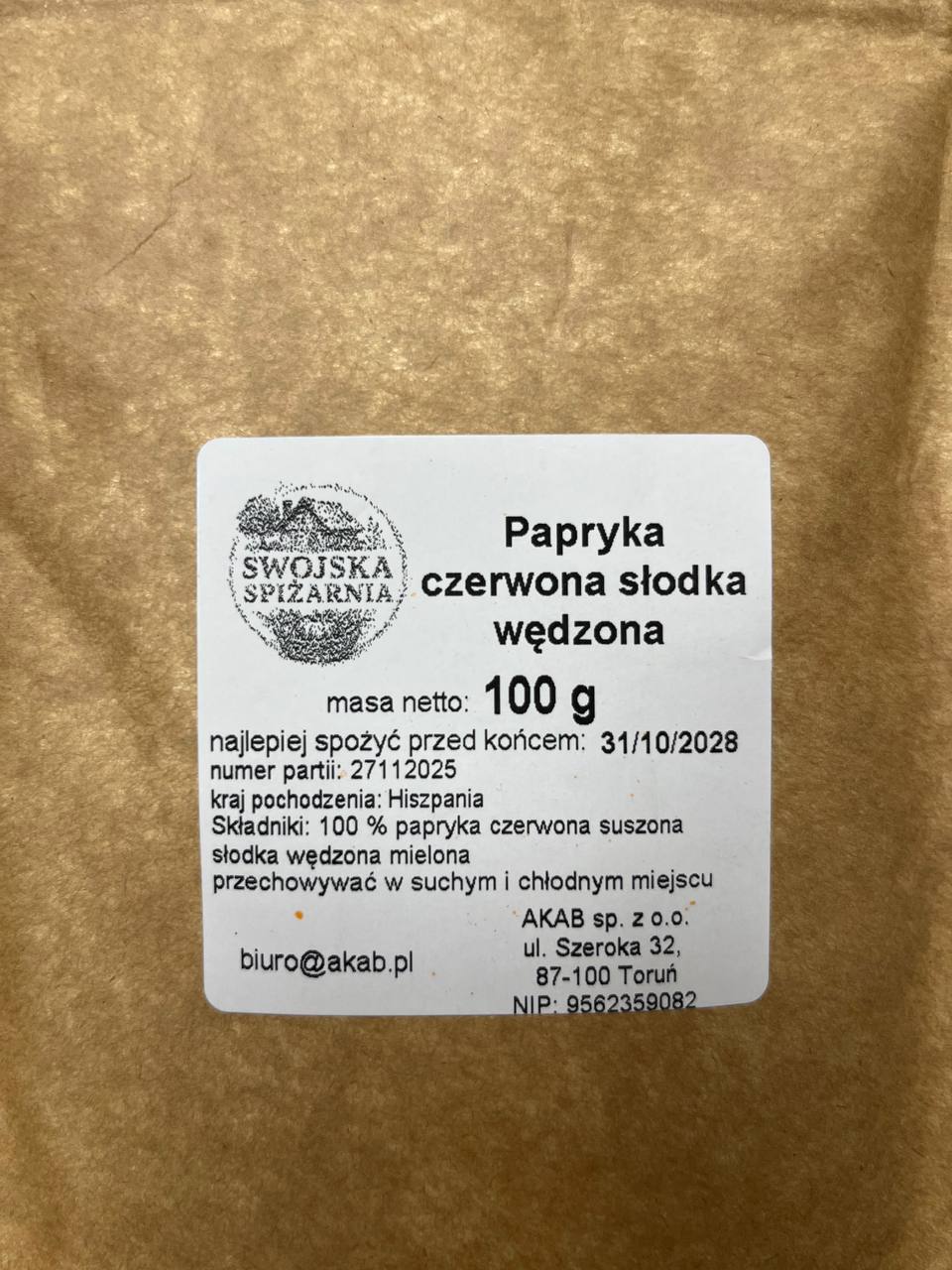 Papryka Czerwona Słodka Wędzona