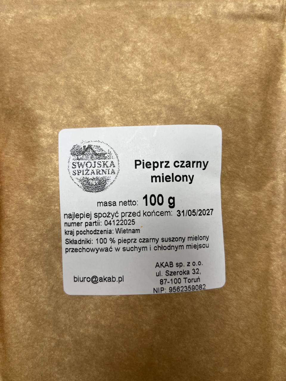 Pieprz czarny Mielony