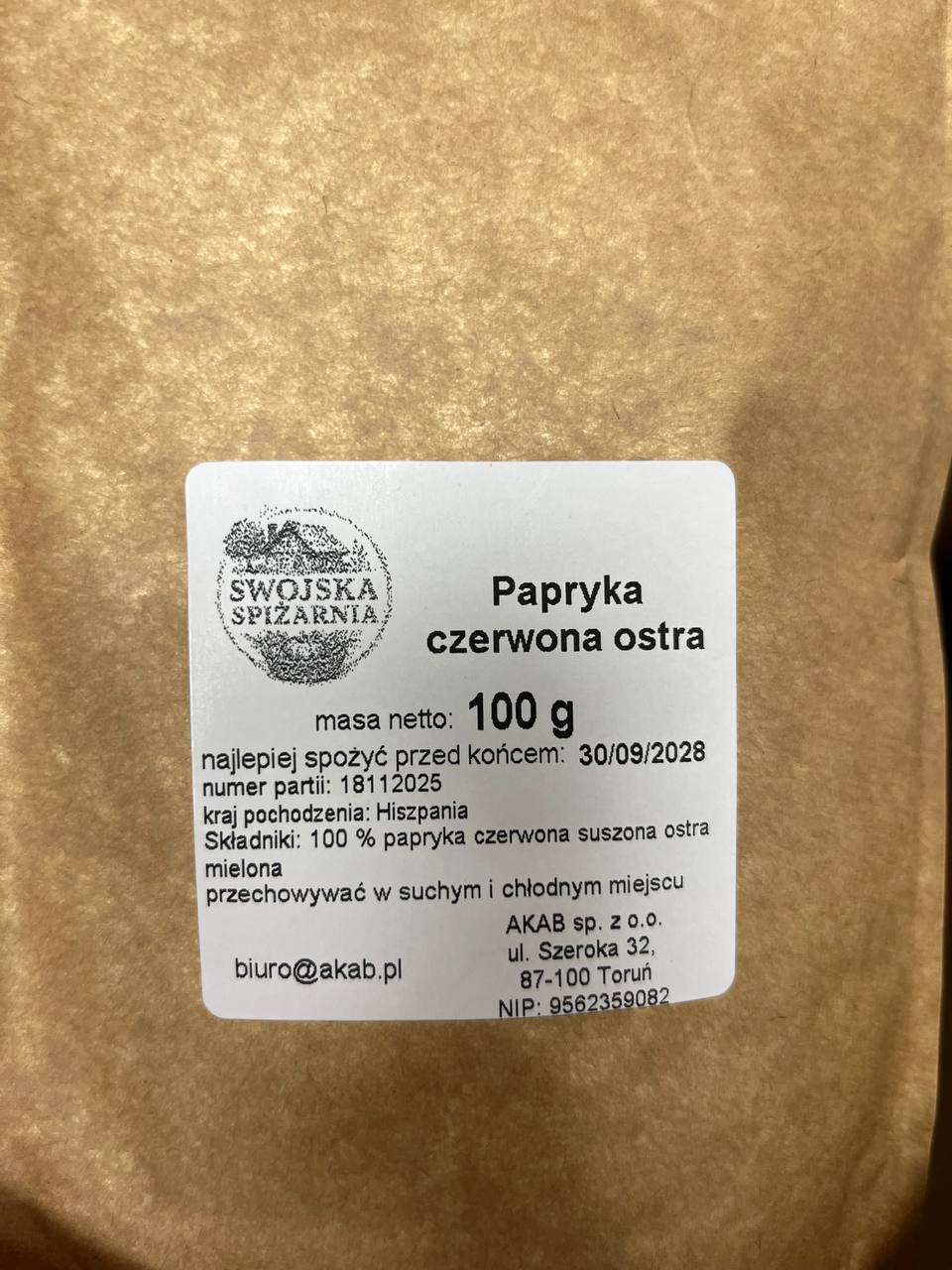Papryka Czerwona Ostra